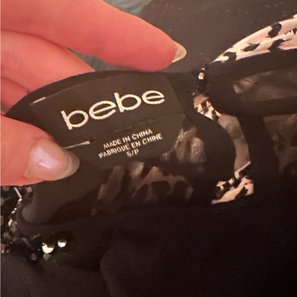 Bebe black dress top. Size small - Picture 3 of 3